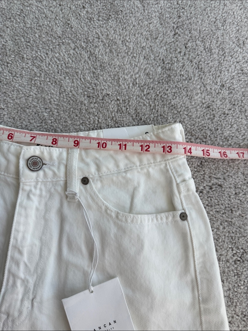 KanCan White Distressed High-Rise Denim Shorts - Picture 5 of 6